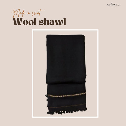 Swati  Shawl Black (Men)